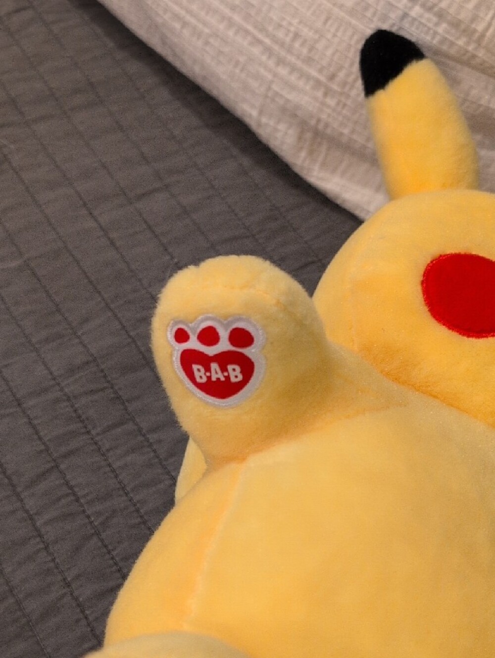 Build-A-Bear Yellow Pikachu Plush with Red Cheeks - Picture 4 of 5